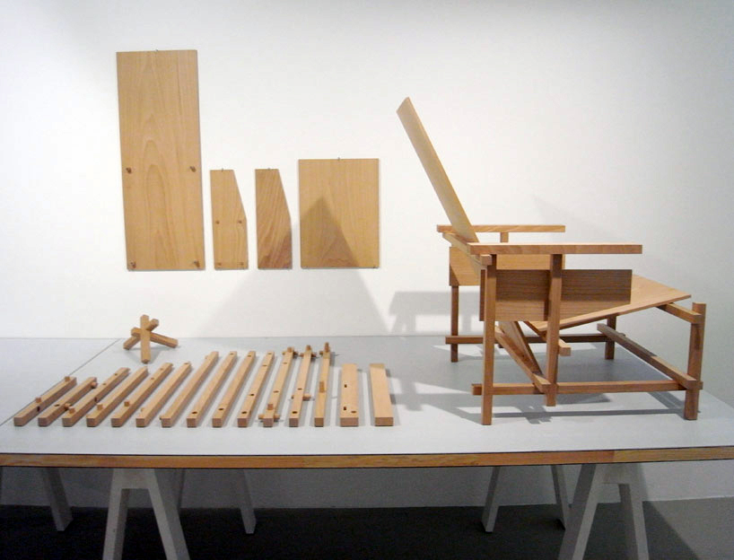 slat chair deconstruceted